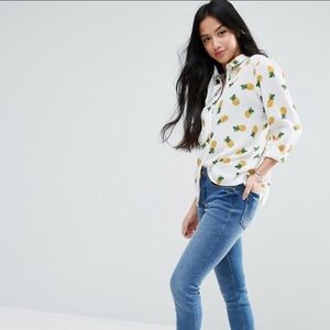 ASOS Adorable Pineapple Blouse